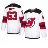 Maglia Hockey New Jersey Devils Jesper Bratt Autentico Away Bianco