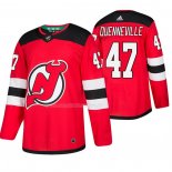Maglia Hockey New Jersey Devils John Quenneville Home Autentico Rosso