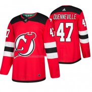 Maglia Hockey New Jersey Devils John Quenneville Home Autentico Rosso