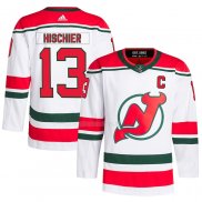 Maglia Hockey New Jersey Devils Nico Hischier Autentico 2022-23 Bianco