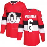 Maglia Hockey Ottawa Senators Chris Wideman Autentico 2017 100 Classic Rosso