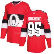 Maglia Hockey Ottawa Senators Matt Duchene Autentico 2017 100 Classic Rosso