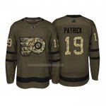 Maglia Hockey Philadelphia Flyers Nolan Patrick 2018 Salute To Service Verde Militare