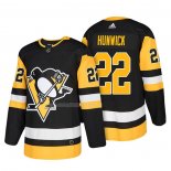 Maglia Hockey Pittsburgh Penguins Matt Hunwick Autentico Home 2018 Nero