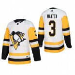 Maglia Hockey Pittsburgh Penguins Olli Maatta Away Autentico Giocatore Bianco