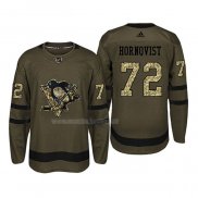 Maglia Hockey Pittsburgh Penguins Patric Hornqvist 2018 Salute To Service Verde Militare
