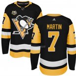 Maglia Hockey Pittsburgh Penguins Paul Martin 50 Anniversary Home Premier Nero