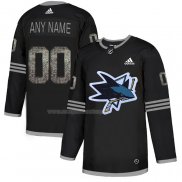 Maglia Hockey San Jose Sharks Personalizzate Black Shadow Nero