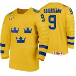 Maglia Hockey Suecia Victor Soderstrom Home 2020 Iihf World Junior Championship Giallo