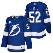 Maglia Hockey Tampa Bay Lightning Callan Foote Autentico Home 2018 Blu