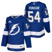 Maglia Hockey Tampa Bay Lightning Carter Verhaeghe Autentico Home 2018 Blu