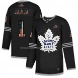 Maglia Hockey Toronto Maple Leafs Johnny Bower 2020 USA Flag Nero