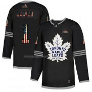 Maglia Hockey Toronto Maple Leafs Johnny Bower 2020 USA Flag Nero