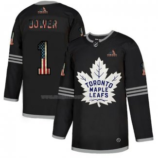 Maglia Hockey Toronto Maple Leafs Johnny Bower 2020 USA Flag Nero