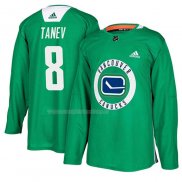 Maglia Hockey Vancouver Canucks Christopher Tanev New Season Practice Verde
