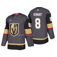 Maglia Hockey Vegas Golden Knights Griffin Reinhart Bound Patch 2018 Stanley Cup Final Gris
