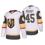 Maglia Hockey Vegas Golden Knights Jake Bischoff Away Autentico Giocatore Bianco