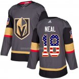 Maglia Hockey Vegas Golden Knights James Neal Home Autenticousa Flag Gris