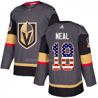 Maglia Hockey Vegas Golden Knights James Neal Home Autenticousa Flag Gris