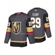 Maglia Hockey Vegas Golden Knights Marc Andre Fleury Steel Vegas Centennial 2017-2018 Gris