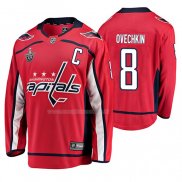 Maglia Hockey Washington Capitals Alexander Ovechkin Stanley Cup Playoffs Breakaway Rosso