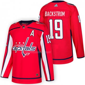 Maglia Hockey Washington Capitals Nicklas Backstrom Autentico Home 2018 Rosso