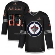 Maglia Hockey Winnipeg Jets Mathieu Perreault 2020 USA Flag Nero