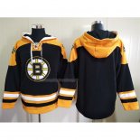 Felpa con Cappuccio Boston Bruins Nero