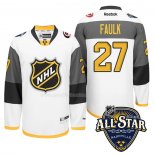 Maglia Hockey 2016 All Star Carolina Hurricanes Justin Faulk Bianco