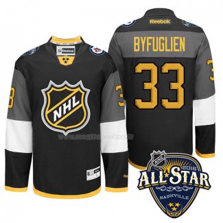 Maglia Hockey 2016 All Star Winnipeg Jets Dustin Byfuglien Nero