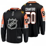 Maglia Hockey 2018 All Star Chicago Blackhawks Corey Crawford Nero