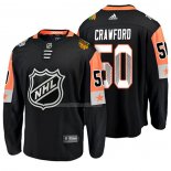 Maglia Hockey 2018 All Star Chicago Blackhawks Corey Crawford Nero