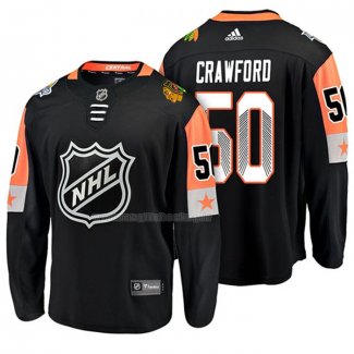 Maglia Hockey 2018 All Star Chicago Blackhawks Corey Crawford Nero