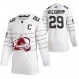 Maglia Hockey 2020 All Star Colorado Avalanche Nathan Mackinnon Autentico Bianco