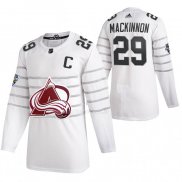 Maglia Hockey 2020 All Star Colorado Avalanche Nathan Mackinnon Autentico Bianco