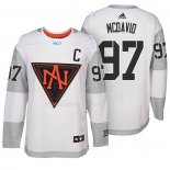 Maglia Hockey America del Norte Connor Mcdavid Premier 2016 World Cup Bianco