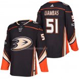Maglia Hockey Anaheim Ducks Mike Liambas Home Autentico 2018 Nero