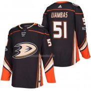 Maglia Hockey Anaheim Ducks Mike Liambas Home Autentico 2018 Nero