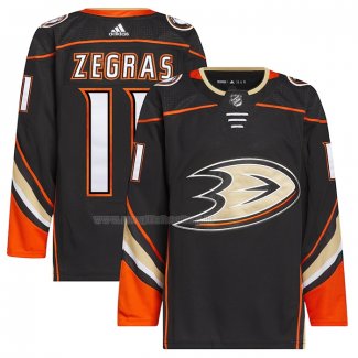 Maglia Hockey Anaheim Ducks Trevor Zegras Home Autentico Pro Primegreen Nero