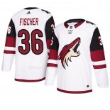 Maglia Hockey Arizona Coyotes Christian Fischer Autentico Away Bianco