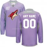 Maglia Hockey Arizona Coyotes Personalizzate Viola