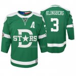 Maglia Hockey Bambino Dallas Stars John Klingberg Replica Giocatore 2020 Winter Classic Verde