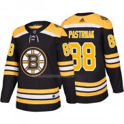 Maglia Hockey Bruins David Pastrnak Home Autentico 2017 2018 Nero
