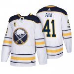Maglia Hockey Buffalo Sabres Justin Falk 2018 New Season Team Road Bianco