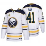 Maglia Hockey Buffalo Sabres Justin Falk 2018 New Season Team Road Bianco