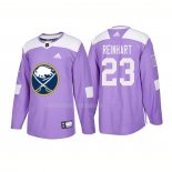 Maglia Hockey Buffalo Sabres Sam Reinhart Autentico 2018 Fights Cancer Viola