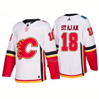 Maglia Hockey Calgary Flames Matt Stajan Away Premier 2017-2018 Bianco
