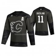 Maglia Hockey Calgary Flames Mikael Backlund 2019 Veterans Day Camuffamento