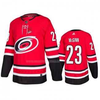 Maglia Hockey Carolina Hurricanes Brock Mcginn Home Rosso