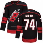 Maglia Hockey Carolina Hurricanes Jaccob Slavin Autentico Alternato Nero